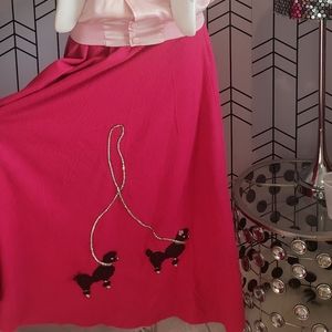 SOLD!!! Halloween poodle skirt and pink ladies jacket